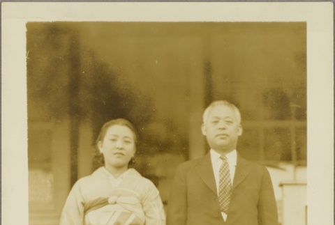 Heisuke Abe and Ms. Kane Abe. (ddr-njpa-5-328)