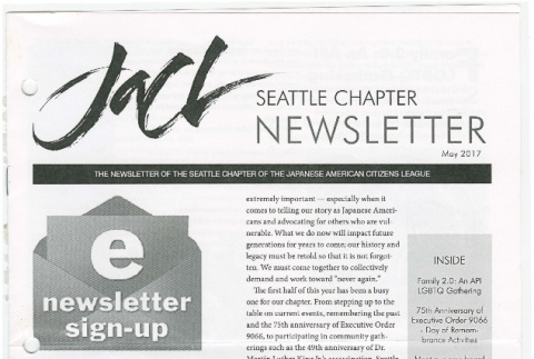 Seattle Chapter, JACL Reporter, May 2017 (ddr-sjacl-1-603)