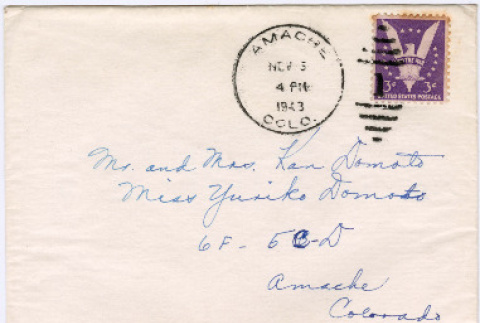 Letter to Ken, Sally and Yuri Domoto from Margaret Walther (ddr-densho-329-603)