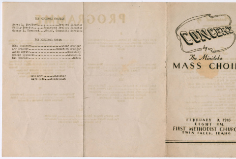 Minidoka Mass Choir Program (ddr-densho-560-13)