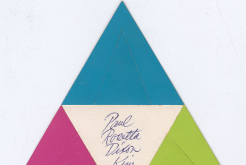 Card from Paul, Rosetta, Dixon and Kim (ddr-densho-329-1137)
