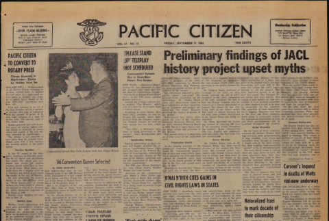 Pacific Citizen, Vol. 61, No. 12 (September 17, 1965) (ddr-pc-37-38)