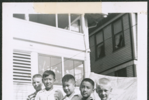 Photo of five boys (ddr-densho-483-1393)