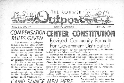 Rohwer Outpost Vol. II No. 39 (May 15, 1943) (ddr-densho-143-61)