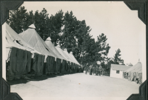 Row of army tents (ddr-ajah-2-155)