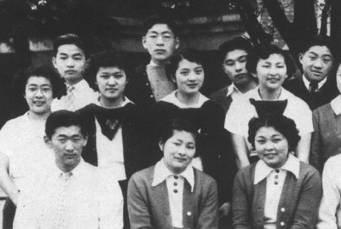 Japanese Students Club members (ddr-densho-134-18)
