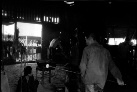 Men working in glass studio (ddr-densho-426-2418)