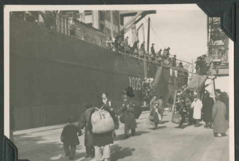 Repatriates arrive in Japan (ddr-densho-397-379)