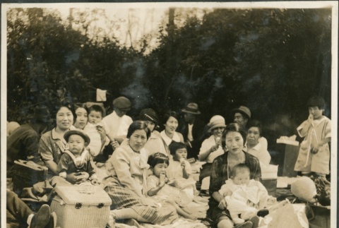 Group at a picnic (ddr-densho-321-581)