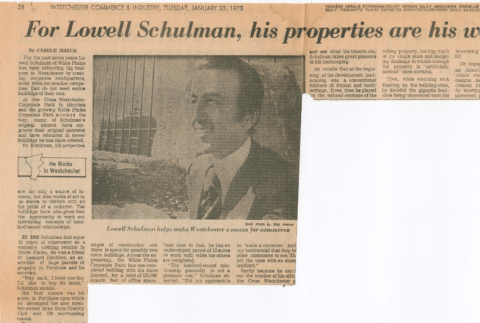 Newspaper article about Lowell Schulman (ddr-densho-377-195)