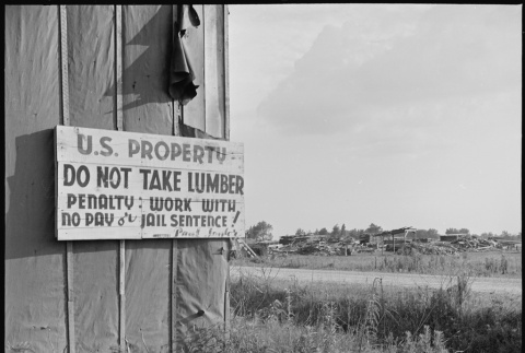 Lumber yard sign (ddr-densho-37-806)