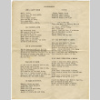 Pages of song lyrics, folded and inserted at front of album (ddr-densho-326-74)