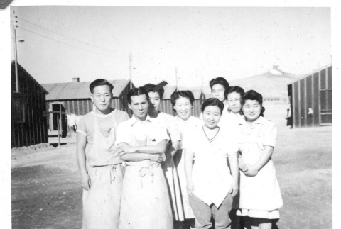 Camp mess hall workers (ddr-densho-157-62)