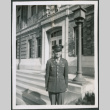 Man standing on steps of building (ddr-densho-434-488)