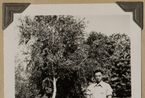 George Amemiya outdoors (ddr-densho-542-448)