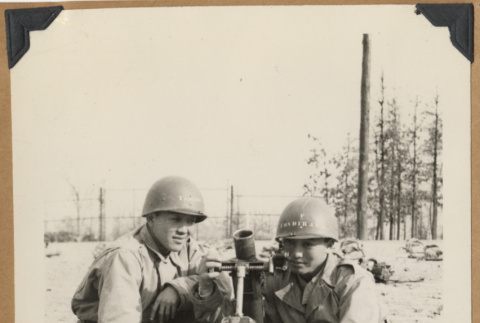 Two soldiers with equipment (ddr-densho-542-126)