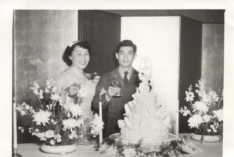Wedding Reception of Olinda Saito and Sgt. Raymond Funakoshi (ddr-one-2-51)