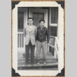 Gary Kikawa and another man on a porch (ddr-densho-542-127)
