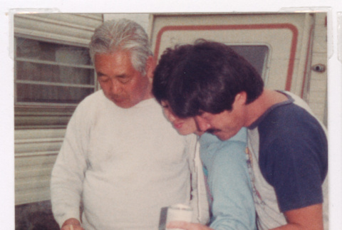 Takeo Isoshima and family making tempura (ddr-densho-477-499)