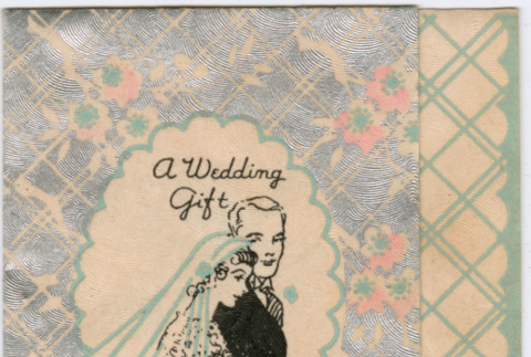 Gift card in envelope from Mr. & Mrs. S.P. Stevens (ddr-densho-316-143)