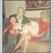 Chester and Agnes Sakura with grandsons Danny and Peter (ddr-densho-523-483)