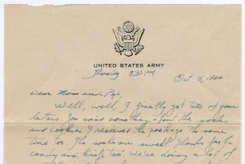 Letter from Tadashi Ishida to Mr. & Mrs. Y Ishida (ddr-densho-535-31)