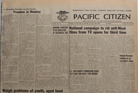 Pacific Citizen, Vol. 53, No. 15 (October 13, 1961) (ddr-pc-33-41)