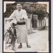 Man with bicycle (ddr-densho-468-469)