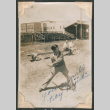 Kay Fujishin plays baseball (ddr-densho-463-172)
