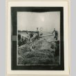 Three men working with agricultural equipment (ddr-densho-37-927)