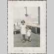 Two girls on the deck of a ferry (ddr-densho-316-6)