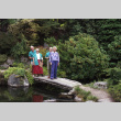 People on a bridge in the Japanese Garden (ddr-densho-354-636)