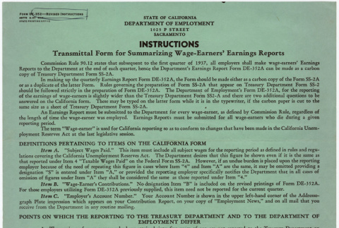 Transmittal Form for Summarizing Wage-earners' Earnings (ddr-densho-423-266)