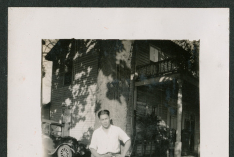 man and tree (ddr-densho-378-312)