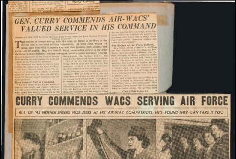 Gen. Curry Commends Air-WACs' valued service in his command (ddr-csujad-49-42)