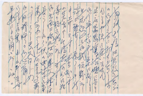 Letter in Japanese (ddr-densho-501-295)