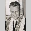 A man wearing leis (ddr-njpa-1-481)