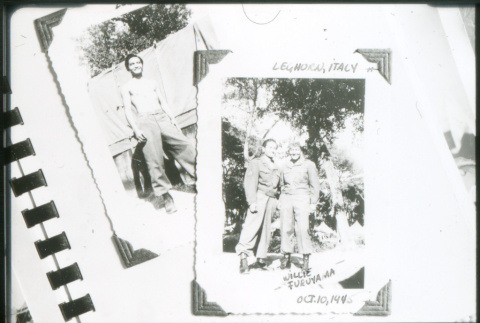 Scrapbook page of soldiers (ddr-densho-1007-825)