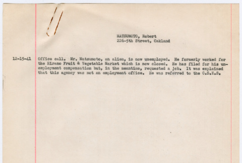 Report to Social Services (ddr-densho-356-751)