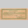 Certificate of Aptitude (ddr-densho-335-334)