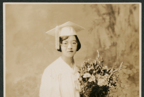 graduation portrait of Tsugiye Fujii (ddr-densho-378-812)