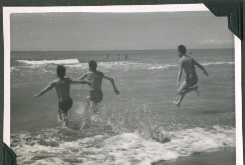 Soldiers swimming (ddr-densho-201-639)