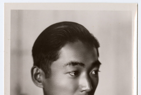 Toned portrait of a Frank Miwa (ddr-densho-475-49)