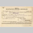 Registration Officer's Certificate (ddr-densho-383-528)