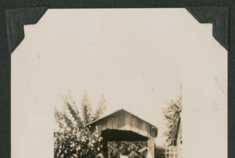 two girls in wheelbarrow (ddr-densho-378-490)