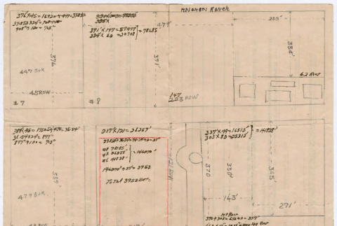 Diagram on back of blank form (ddr-densho-501-192)