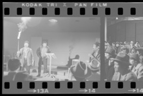 Negative film strip for Farewell to Manzanar scene stills (ddr-densho-317-173)