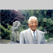 Fujitaro Kubota in the Garden (ddr-densho-354-140)