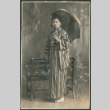 Woman in kimono and umbrella (ddr-densho-316-181)