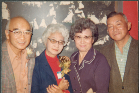 Agnes and Chester Sakura with another couple (ddr-densho-523-568)